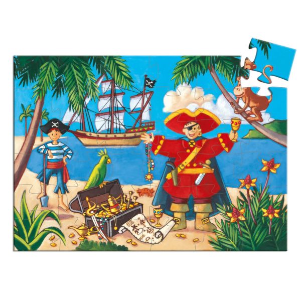 3070900072206-puzzle-silhouette-36-pcs---le-pirate-et-son-tresor