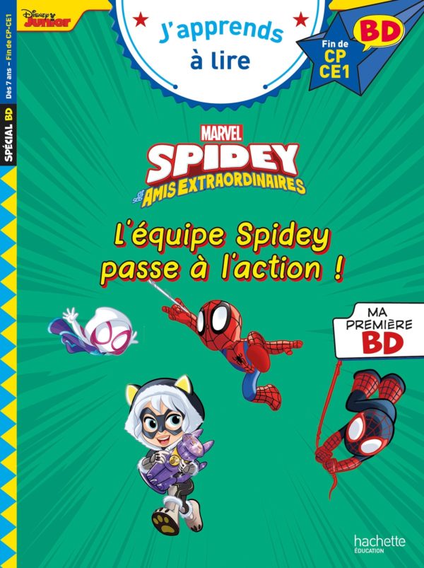 9782017266907-disney-bd-fin-de-cp---ce1--spidey-et-ses-amis-extraordinaires---lequipe-spidey-passe-a-laction-