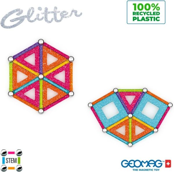 871772005353-geomag---glitter-panels-recycled-35-pieces